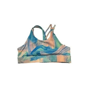 All In Motion Girl's Youth Sz Small 6/6X Spaghetti Strap Blue Mulicolor Bra